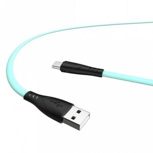 Hoco X42 Καλώδιο USB Σε USB-C 2.4A Fast Charging Με Ανθεκτική Σιλικόνη 1m Πράσινο | homidoo.gr