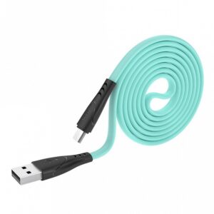 Hoco X42 Καλώδιο USB 2.0 Σε Micro USB Fast Charging 2.4A Με Ανθεκτική Σιλικόνη 1m Πράσινο | homidoo.gr