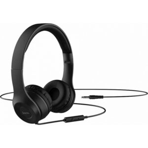 Hoco Ακουστικά Stereo 3.5mm Με Μικρόφωνο Graceful Charm Μαύρο W21 | homidoo.gr