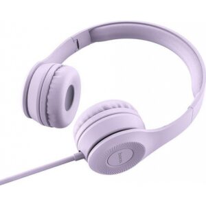 Hoco Ακουστικά Stereo 3.5mm Με Μικρόφωνο Graceful Charm Μωβ W21 | homidoo.gr