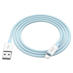 Hoco Καλώδιο Σύνδεσης True Color 2.4A USB Σε Lightning Και Braided Καλώδιο 1m Μπλε X68 | homidoo.gr