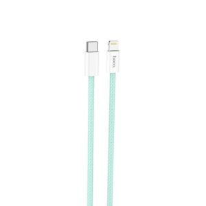 Hoco Καλώδιο Σύνδεσης True Color USB-C Σε Lightning PD 20W Και Braided Καλώδιο 1m Πράσινο X68 | homidoo.gr