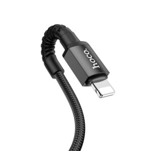 Hoco Καλώδιο Σύνδεσης Especial 2.4Α USB Σε Lightning Με Εύκαμπτο Βύσμα Και Braided Καλώδιο 1m Μαύρο X71 - Image 4