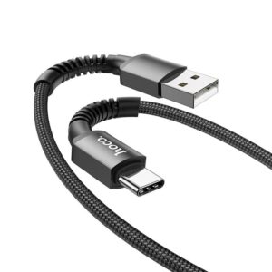 Hoco Καλώδιο Σύνδεσης Especial 3A USB Σε USB-C Με Εύκαμπτο Βύσμα Και Braided Καλώδιο 1m Μαύρο X71 | homidoo.gr