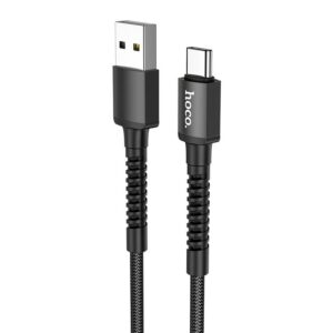 Hoco Καλώδιο Σύνδεσης Especial 3A USB Σε USB-C Με Εύκαμπτο Βύσμα Και Braided Καλώδιο 1m Μαύρο X71 | homidoo.gr