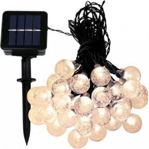 Fos Me 30 Mini Globe LED 4.5m Ηλιακό Με Θερμό Φως 27-00444 | homidoo.gr