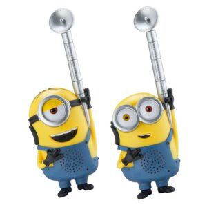 eKids Minions 2 'The Rise of Gru' Σετ 2 Walkie Talkies Για Παιδιά & Ενήλικες Με Εμβέλεια 150m Κίτρινο-Μπλε MS-210 | homidoo.gr