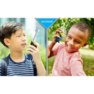 eKids Minions 2 'The Rise of Gru' Σετ 2 Walkie Talkies Για Παιδιά & Ενήλικες Με Εμβέλεια 150m Κίτρινο-Μπλε MS-210 | homidoo.gr