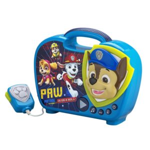 eKids Paw Patrol Boombox Karaoke & Ασύρματο Μικρόφωνο Για Παιδιά Με Μουσική - Φωτισμό Και Εφέ Ήχου Μπλε-Κίτρινο PW-115 | homidoo.gr