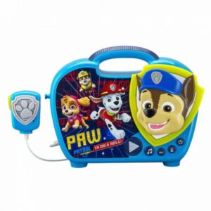 eKids Paw Patrol Boombox Karaoke & Ασύρματο Μικρόφωνο Για Παιδιά Με Μουσική - Φωτισμό Και Εφέ Ήχου Μπλε-Κίτρινο PW-115 | homidoo.gr