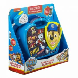 eKids Paw Patrol Boombox Karaoke & Ασύρματο Μικρόφωνο Για Παιδιά Με Μουσική - Φωτισμό Και Εφέ Ήχου Μπλε-Κίτρινο PW-115 - Image 5