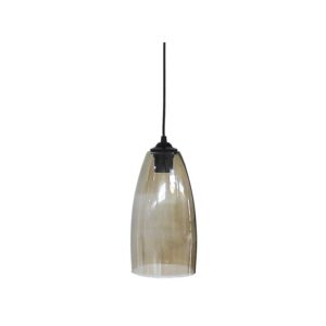 Heronia Φωτιστικό Κρεμαστό GL-5050 1L BL-Fume Μαύρο Φιμέ 02-0271 | homidoo.gr