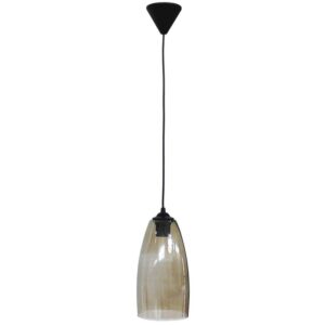 Heronia Φωτιστικό Κρεμαστό GL-5050 1L BL-Fume Μαύρο Φιμέ 02-0271 | homidoo.gr