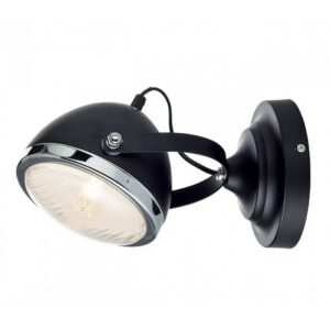 Aca Επίτοιχο Φωτιστικό 1xΕ14 Φ15.2x24.7cm Harley Μαύρο ML306131WBK | homidoo.gr