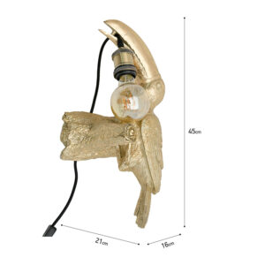 INART ΑΠΛΙΚΑ ΤΟΥΚΑΝΟΣ RESIN ΧΡΥΣΗ 21X16X45 | homidoo.gr
