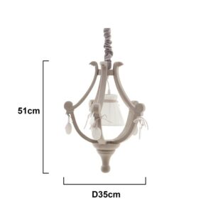 INART ΦΩΤΙΣΤΙΚΟ ΟΡΟΦΗΣ MDF ΓΚΡΙ 35Χ35Χ51/90 | homidoo.gr