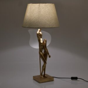 INART ΦΩΤΙΣΤΙΚΟ ΕΠΙΤΡΑΠΕΖΙΟ RESIN ΧΡΥΣΟ/ΜΠΕΖ 35Χ35Χ73 | homidoo.gr