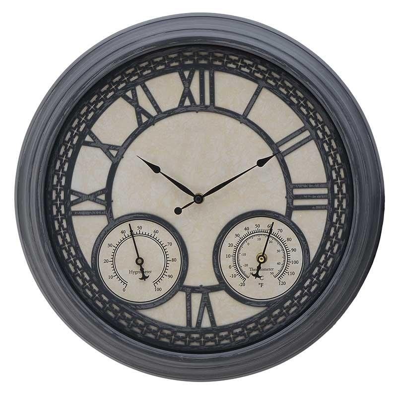 Inart Ρολόι Τοίχου 45.5x45.5x5cm Γκρι-Εκρού 3-20-925-0012 | homidoo.gr Inart Ρολόι Τοίχου 45.5x45.5x5cm Γκρι-Εκρού 3-20-925-0012 | homidoo.gr