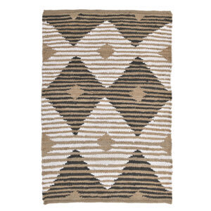 INART ΧΑΛΙ JUTE ΛΕΥΚΟ/NATURAL/ΜΑΥΡΟ 120Χ180 | homidoo.gr