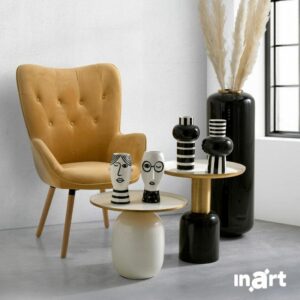 INART S/2 ΠΟΛΥΘΡΟΝΑ ΜΕ ΥΠΟΠΟΔΙΟ ΒΕΛΟΥΔΙΝΗ ΜΠΕΖ 70X75X103/50 /50X38X40 | homidoo.gr
