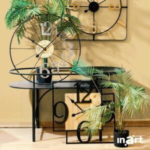 INART ΤΡΑΠΕΖΙ ΣΑΛΟΝΙΟΥ ΜΕΤΑΛΛΙΚΟ ΜΑΥΡΟ 100Χ50Χ57 | homidoo.gr