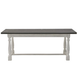 INART ΤΡΑΠΕΖΑΡΙΑ ΞΥΛΙΝΗ ΑΝΤΙΚΕ ΛΕΥΚΗ/NATURAL 197X90X77 | homidoo.gr