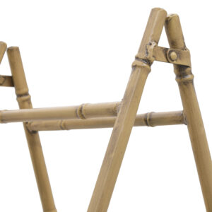 Inart Ραφιέρα Ξύλινη-Μεταλλική 125x34x173cm Χρυσαφί-Φυσικό Μπεζ 3-50-407-0009 - Image 6