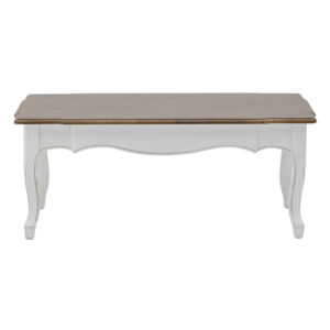 INART ΤΡΑΠΕΖΙ ΣΑΛΟΝΙΟΥ ΞΥΛΙΝΟ ΛΕΥΚΟ/NATURAL 120Χ60Χ50 | homidoo.gr
