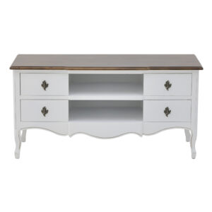 INART ΕΠΙΠΛΟ TV ΞΥΛΙΝΟ ΛΕΥΚΟ/NATURAL 120X48X60 | homidoo.gr