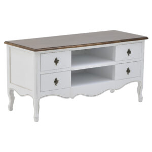 INART ΕΠΙΠΛΟ TV ΞΥΛΙΝΟ ΛΕΥΚΟ/NATURAL 120X48X60 | homidoo.gr