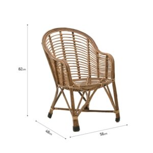 INART ΚΑΡΕΚΛΑ ΜΠΑΜΠΟΥ NATURAL 56X62X82 | homidoo.gr
