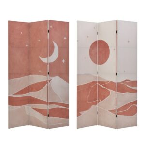 INART ΠΑΡΑΒΑΝ 2 ΟΨΕΩΝ PRINTED CANVAS ΗΛΙΟΣ/ΦΕΓΓΑΡΙ 120Χ3Χ180 | homidoo.gr