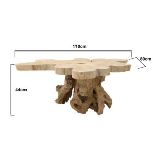 INART ΤΡΑΠΕΖΙ ΣΑΛΟΝΙΟΥ ΑΠΟ ΜΑΣΙΦ ΞΥΛΟ ΝΑTURAL 110X80X44 | homidoo.gr