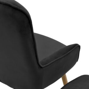 INART S/2 ΠΟΛΥΘΡΟΝΑ ΜΕ ΥΠΟΠΟΔΙΟ ΒΕΛΟΥΔΙΝΗ ΜΑΥΡΗ 68X75X105/48 | homidoo.gr