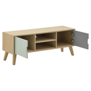INART ΕΠΙΠΛΟ TV ΞΥΛΙΝΟ ΛΕΥΚΟ/NATURAL 120X36X45 | homidoo.gr