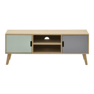 INART ΕΠΙΠΛΟ TV ΞΥΛΙΝΟ ΛΕΥΚΟ/NATURAL 120X36X45 | homidoo.gr