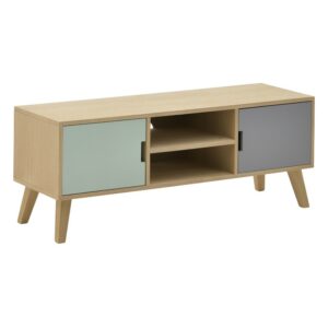 INART ΕΠΙΠΛΟ TV ΞΥΛΙΝΟ ΛΕΥΚΟ/NATURAL 120X36X45 | homidoo.gr