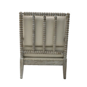 INART ΜΠΕΡΖΕΡΑ ΞΥΛ/LINEN ΑΝΤΙΚΕ ΕΚΡΟΥ/NATURAL 72X86X94/48 | homidoo.gr