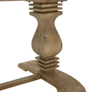 Inart Τραπεζαρία Ξύλινη 200x100x77cm Φυσικό Μπεζ 3-50-969-0003 - Image 6