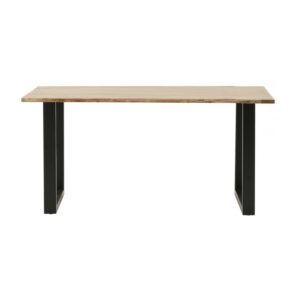 INART ΤΡΑΠΕΖΑΡΙΑ ΞΥΛ.ΜΕΤΑΛ. NATURAL/ΜΑΥΡΗ 160Χ90Χ77 | homidoo.gr