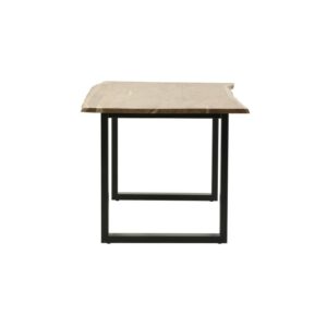 INART ΤΡΑΠΕΖΑΡΙΑ ΞΥΛ.ΜΕΤΑΛ. NATURAL/ΜΑΥΡΗ 160Χ90Χ77 | homidoo.gr