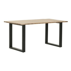 INART ΤΡΑΠΕΖΑΡΙΑ ΞΥΛ.ΜΕΤΑΛ. NATURAL/ΜΑΥΡΗ 160Χ90Χ77 | homidoo.gr
