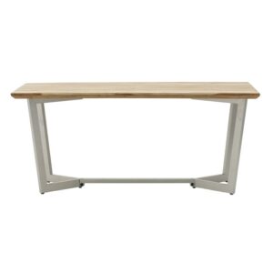 INART ΤΡΑΠΕΖΑΡΙΑ ΞΥΛ.ΜΕΤΑΛ. NATURAL/ΑΣΗΜΙ 180Χ90Χ77 | homidoo.gr