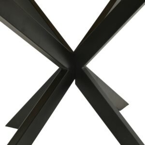 INART ΤΡΑΠΕΖΑΡΙΑ ΞΥΛ.ΜΕΤΑΛ. NATURAL/ΜΑΥΡΗ 190Χ100Χ77 | homidoo.gr