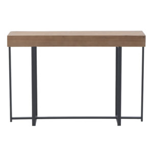 INART ΚΟΝΣΟΛΑ ΞΥΛΙΝΗ/ΜΕΤΑΛΛΙΚΟΗ NATURAL/ΜΑΥΡΗ 120Χ35Χ80 | homidoo.gr