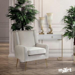 INART ΒΑΖΟ ΓΥΑΛΙΝΟ/ΑΛΟΥΜΙΝΙΟΥ ΚΡΕΜ/ΧΡΥΣΟ Φ19Χ49 | homidoo.gr