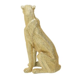 INART ΛΕΟΠΑΡΔΑΛΗ RESIN ΧΡΥΣΗ 34Χ27Χ53 | homidoo.gr