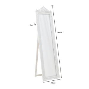 INART ΚΑΘΡΕΠΤΗΣ ΕΠΙΔΑΠΕΔΙΟΣ POLYRESIN ΛΕΥΚΟΣ 40Χ5Χ160 | homidoo.gr