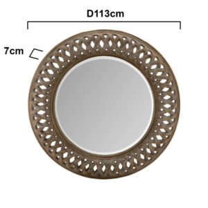 INART ΚΑΘΡΕΠΤΗΣ POLYRESIN ΑΝΤΙΚΕ ΓΚΡΙ / ΚΑΦΕ Δ-113(7) | homidoo.gr