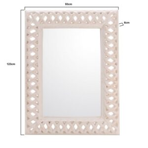 INART ΚΑΘΡΕΠΤΗΣ POLYRESIN ΑΝΤΙΚΕ ΛΕΥΚΟΣ/ΧΡΥΣΟΣ 93Χ6Χ123 (2H) | homidoo.gr